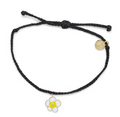 Painted Plumeria Gold Bracelet