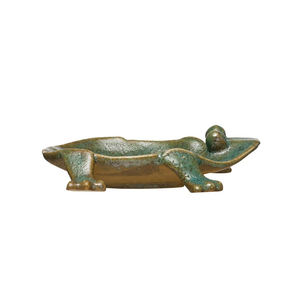 Footed Frog Dish