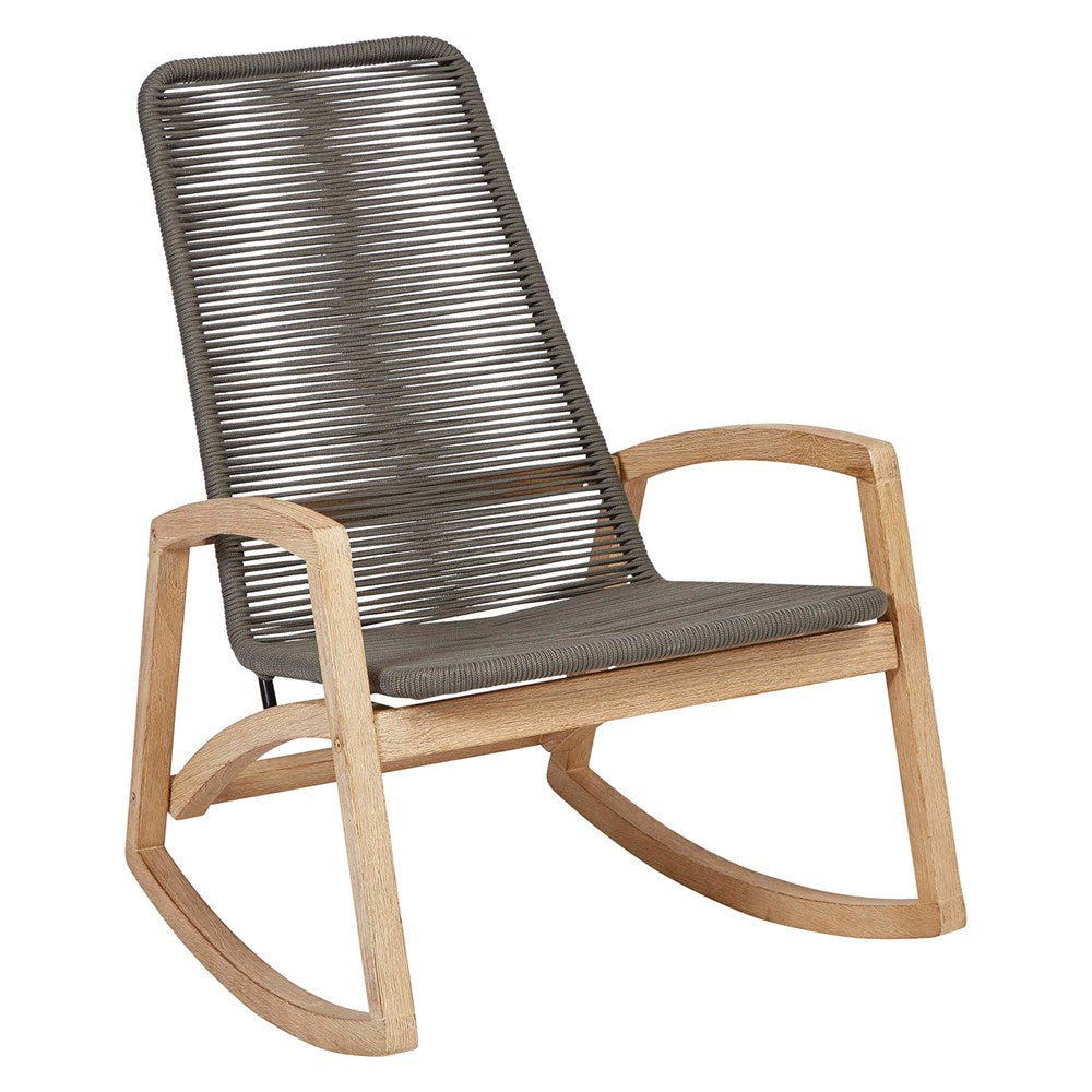Woven Rope Rocking Chair