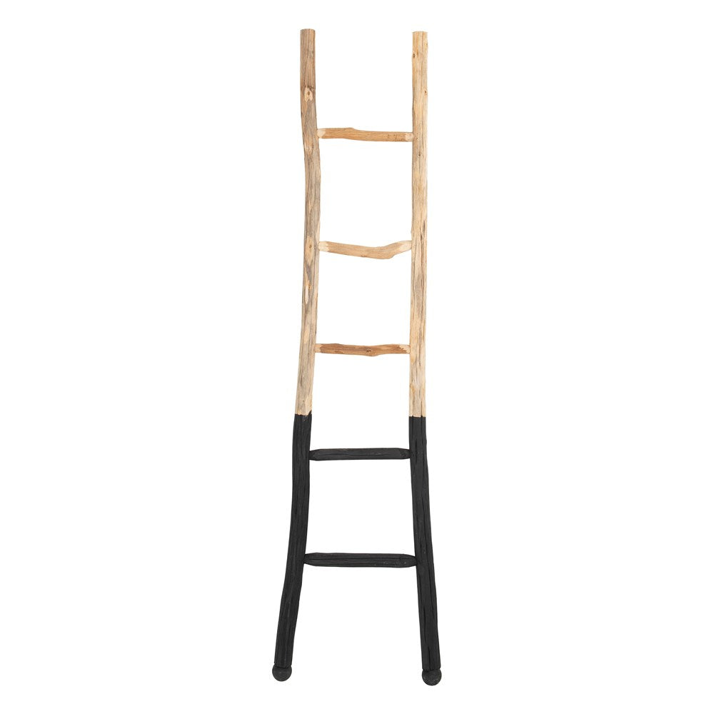 Black Dipped Decorative Wood Ladder