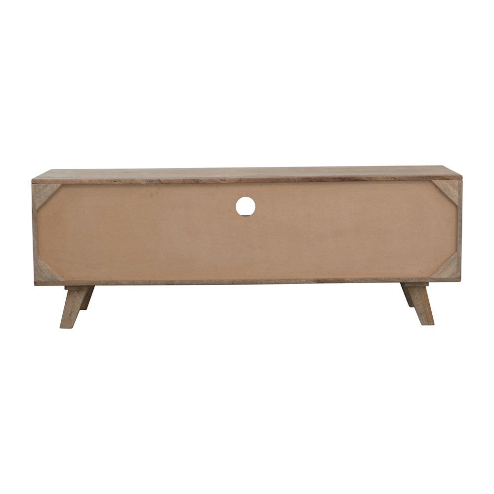 Mango Wood & Cane Console