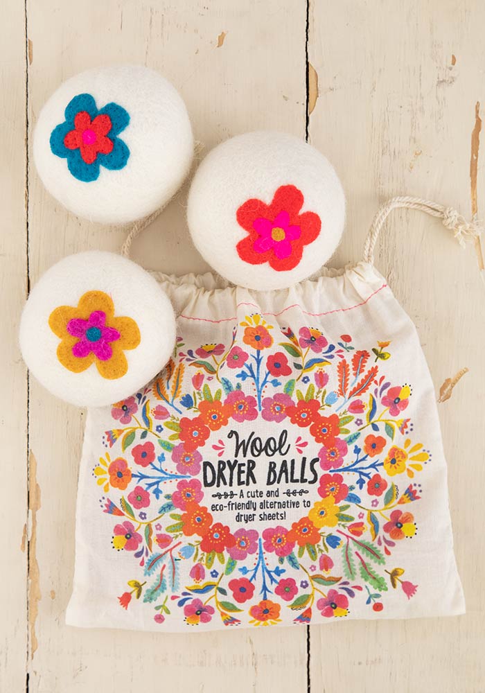 Flower Wool Dryer Balls