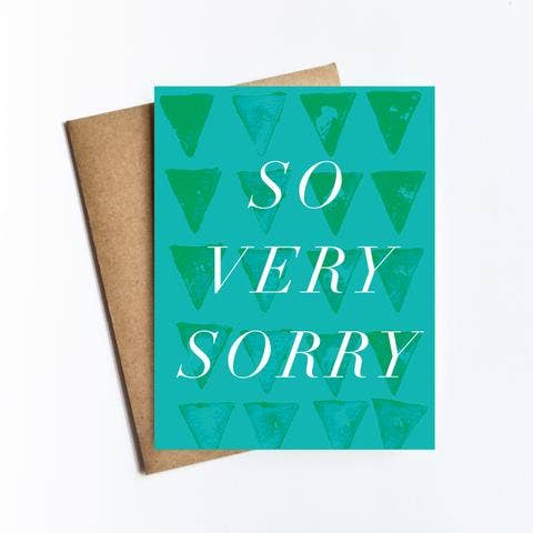 So Very Sorry Card