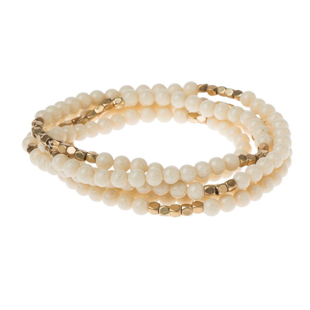 Stone Wrap: White Fossil Jasper - The Supreme Nurterer
