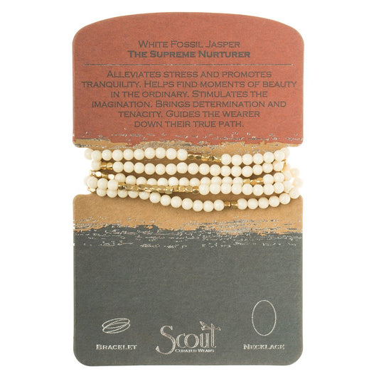 Stone Wrap: White Fossil Jasper - The Supreme Nurterer