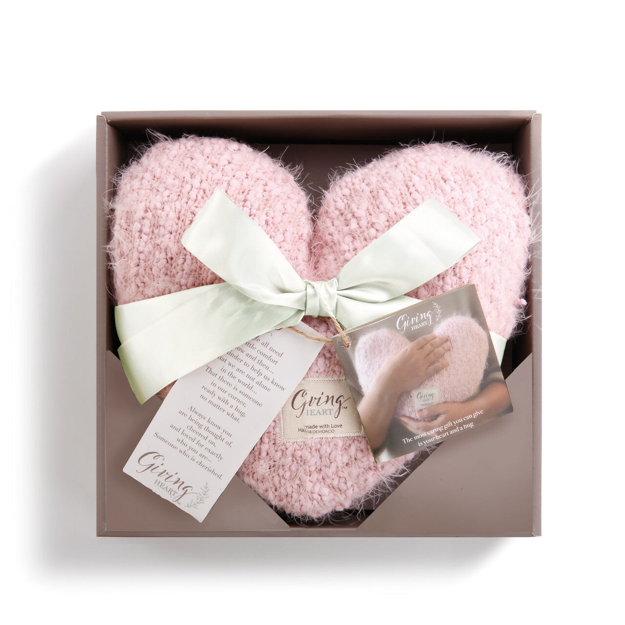 Pink Giving Heart Weighted Pillow
