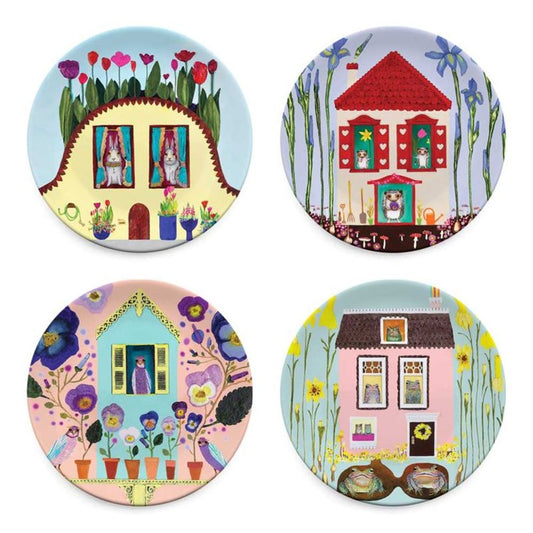 Garden Houses Plates