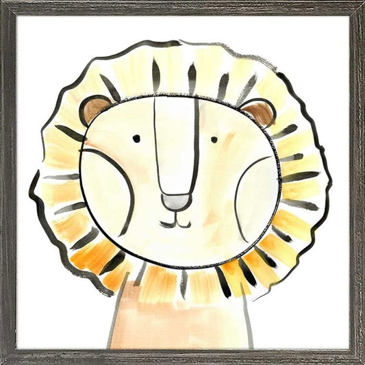 Wildlife Friends - Lion Mini Framed Canvas