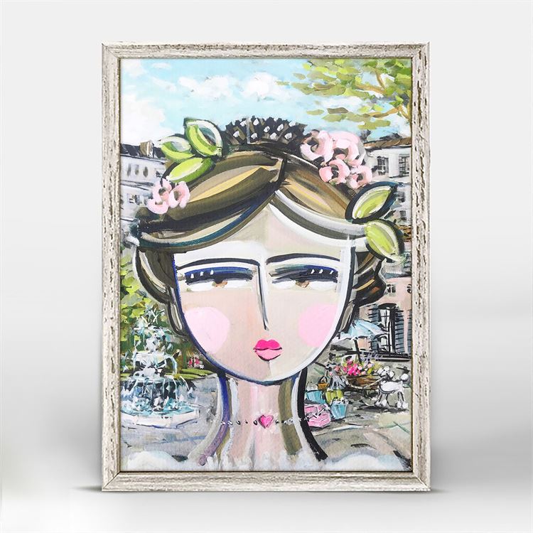 She Is Fierce - City Mini Framed Canvas