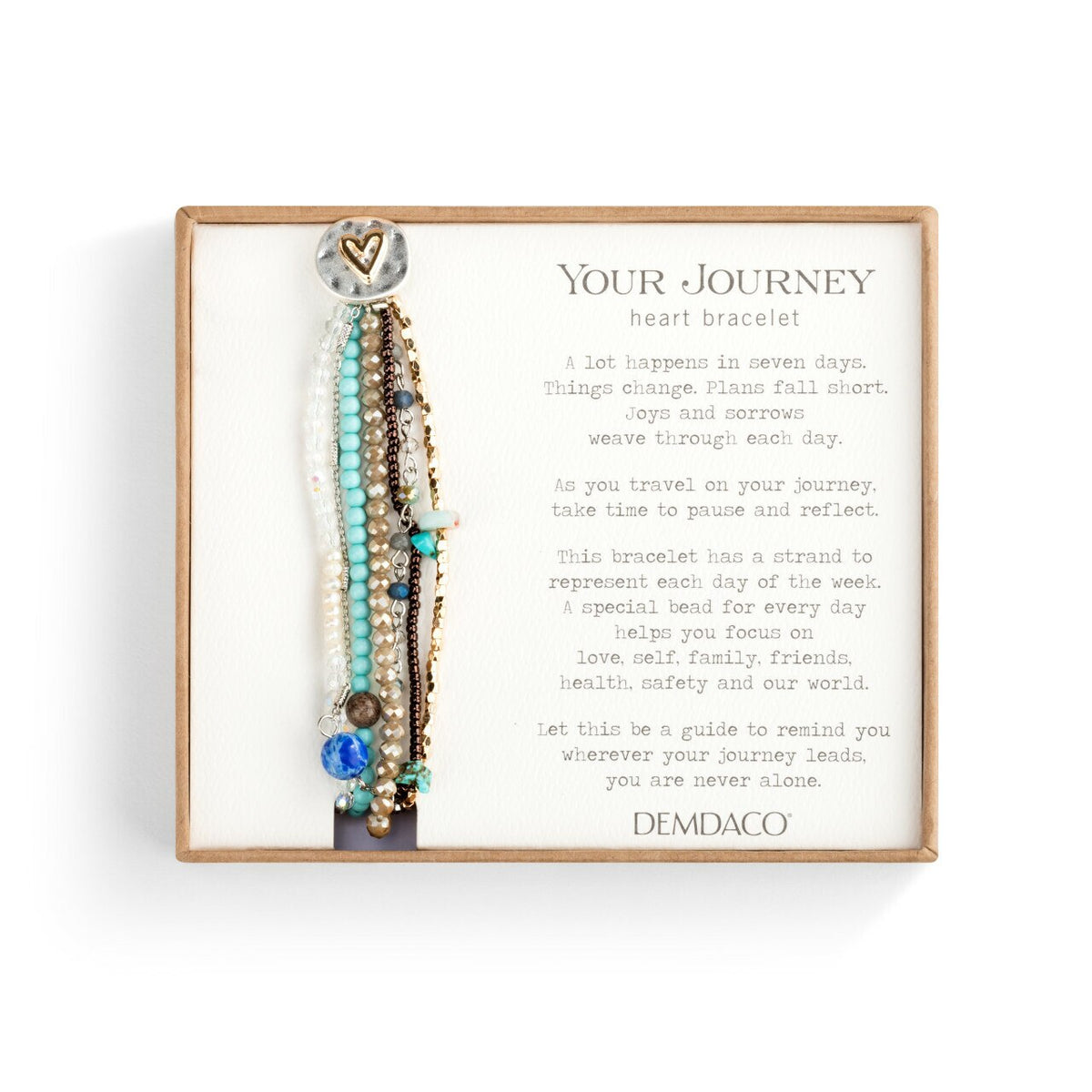 Your Journey Beaded Love Bracelet, Turquoise