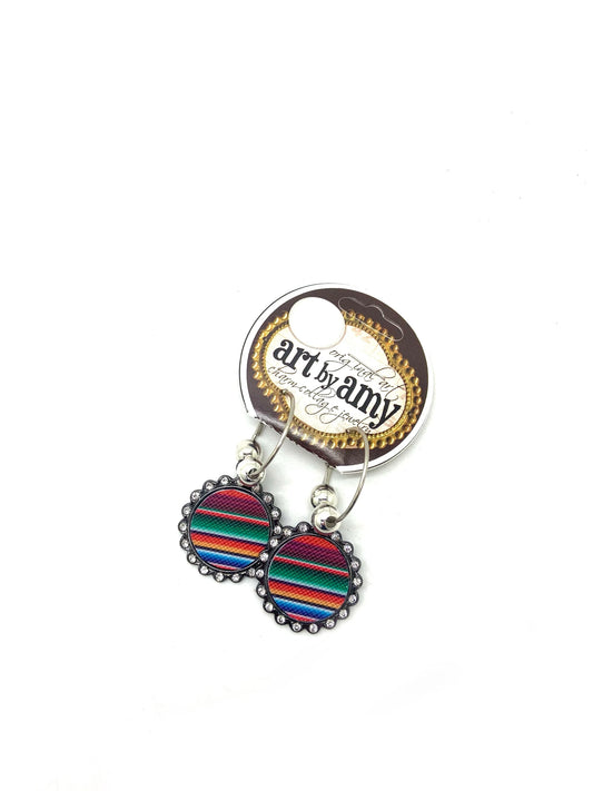 Serape Circle Earrings
