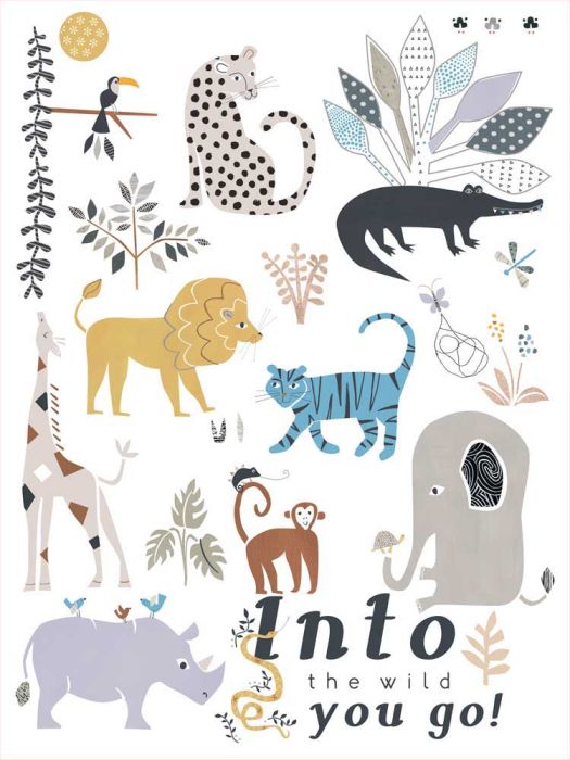 Into The Wild You Go Poster Decal