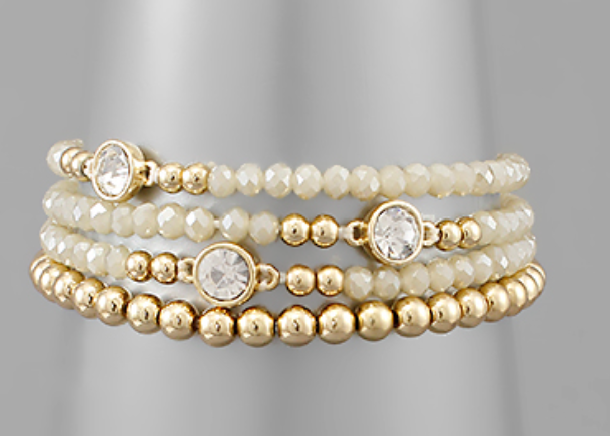 Bead & Ball Layer Bracelet