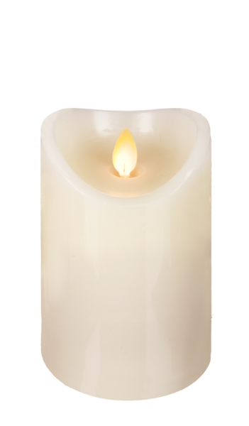 Ivory LED Wax Pillar Candles
