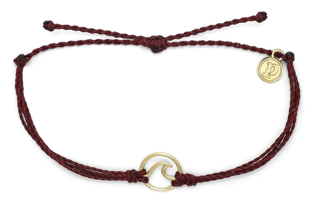 Gold Wave Puravida Bracelet-Merlot