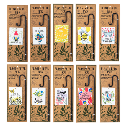 Message Plant Tags with Hooks