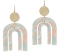 Double Arch Resin Earrings