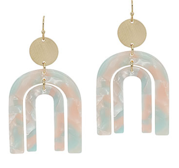 Double Arch Resin Earrings