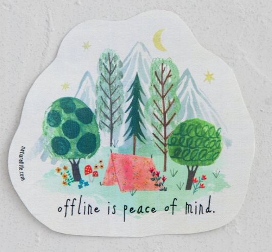 Offline is Peace of Mind Vinyl Sticker
