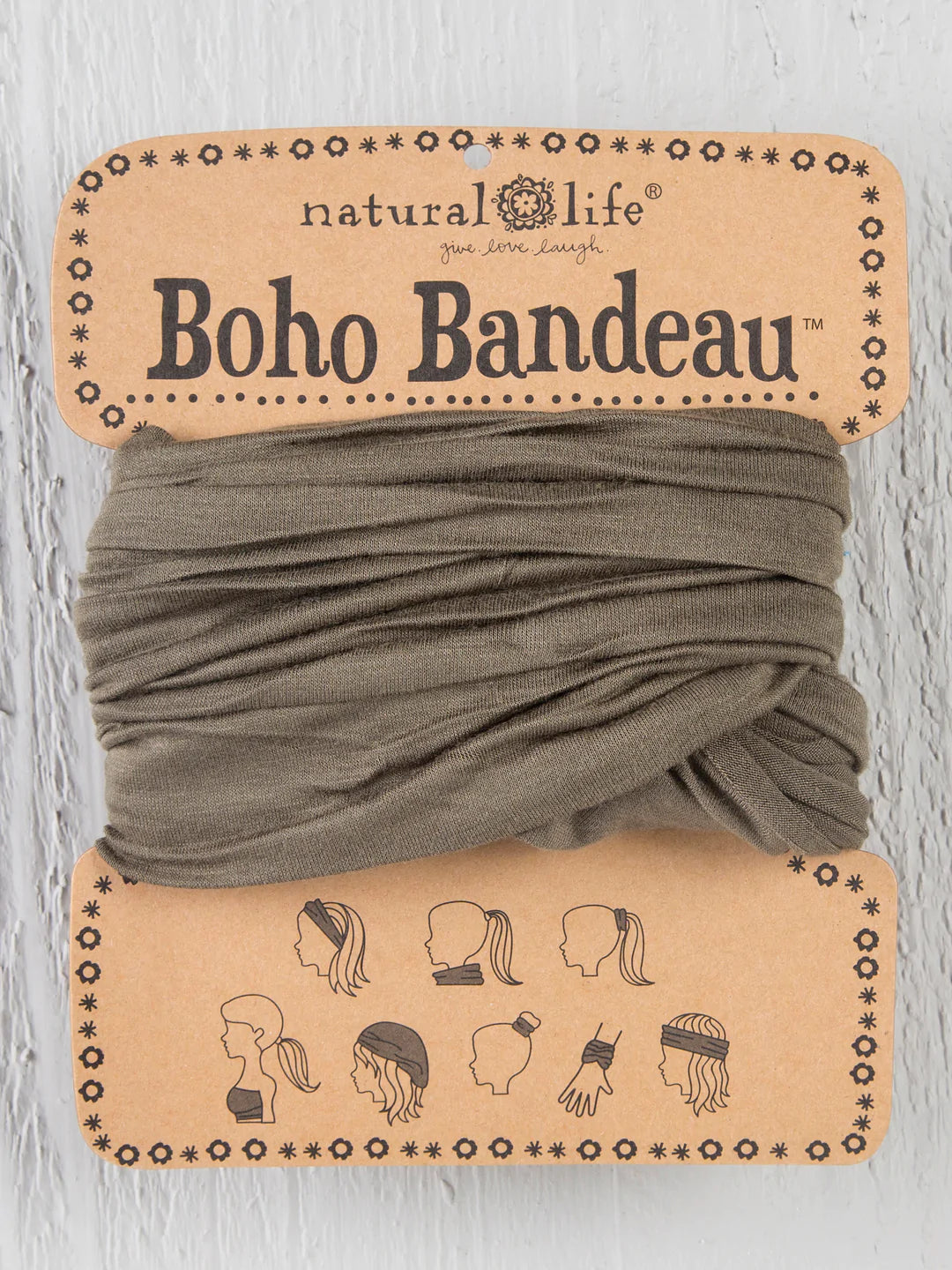 Full Boho Bandeau® Headband - Olive