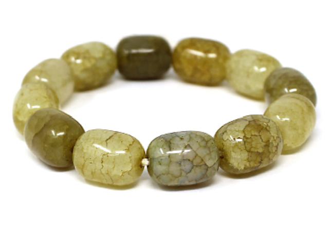 Cracked Stone Beaded Bracelet