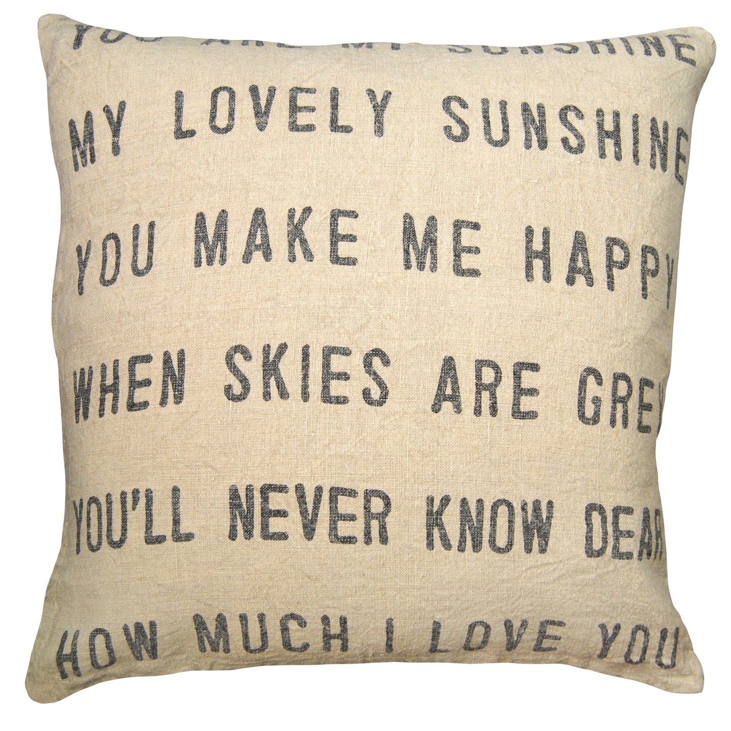 You Are My Sunshine Art Pillow
