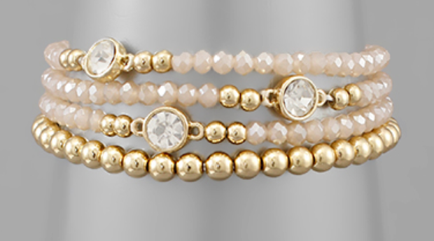 Bead & Ball Layer Bracelet