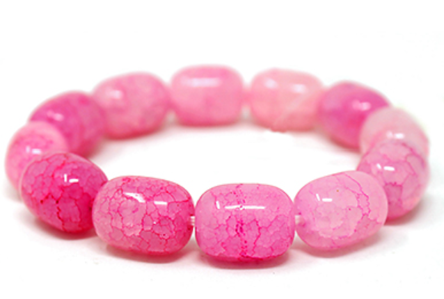 Cracked Stone Beaded Bracelet