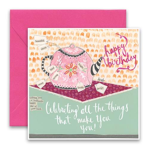 Celebrating You Birthday Card