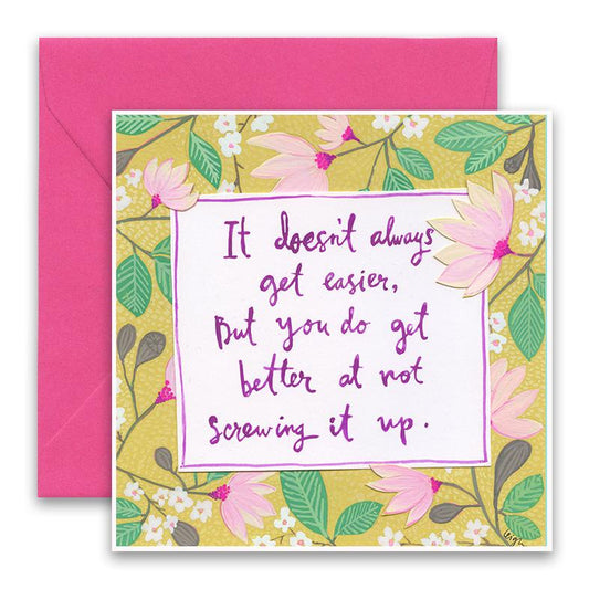 Not Screwing It Up Card