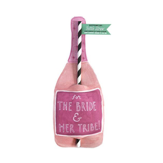 Bride Tribe Bottle Straw Card