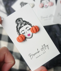 Dainty Mini Pumpkin Studs