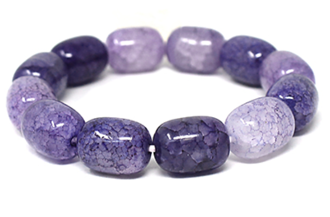 Cracked Stone Beaded Bracelet