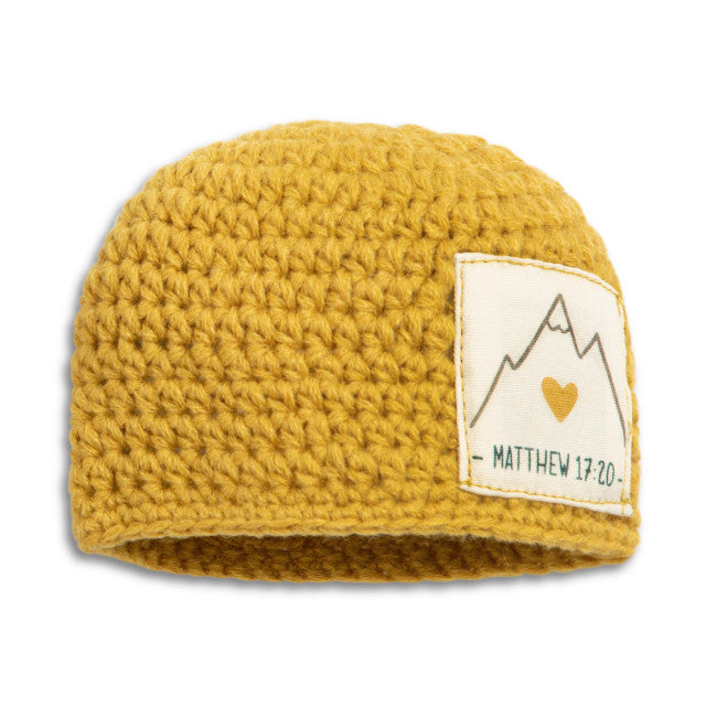 Faith Can Move Mountains Hat & Booties Gift Set
