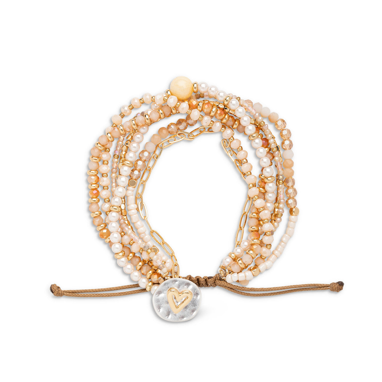 Your Journey Beaded Love Bracelet - Champagne