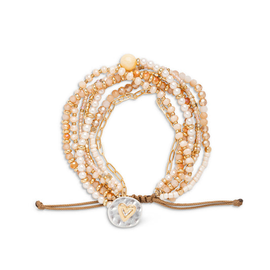Your Journey Beaded Love Bracelet - Champagne