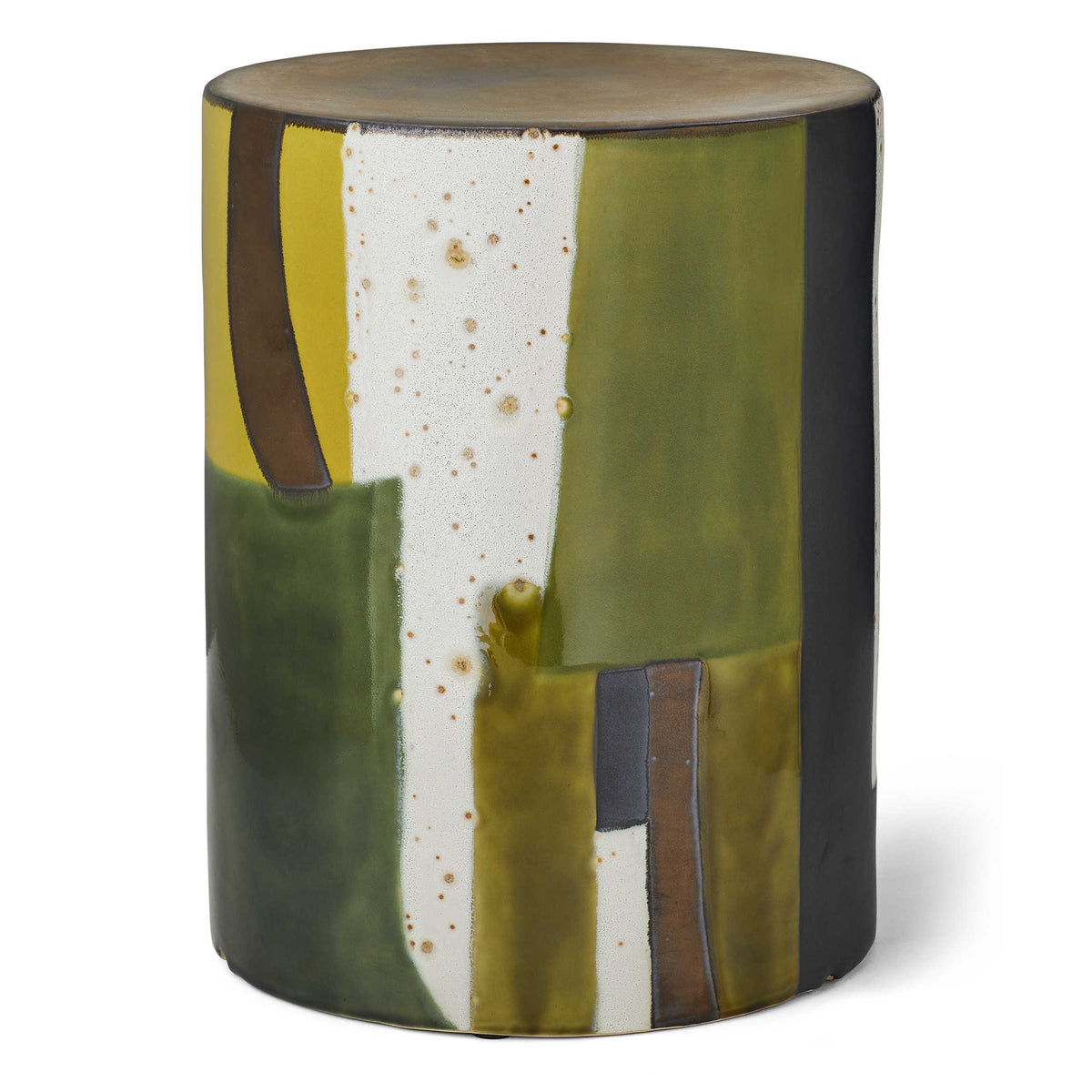 Graph Garden Stool, Green