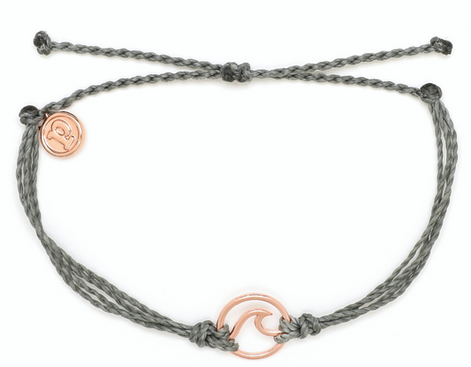 Rose Gold Wave Bracelet-Grey