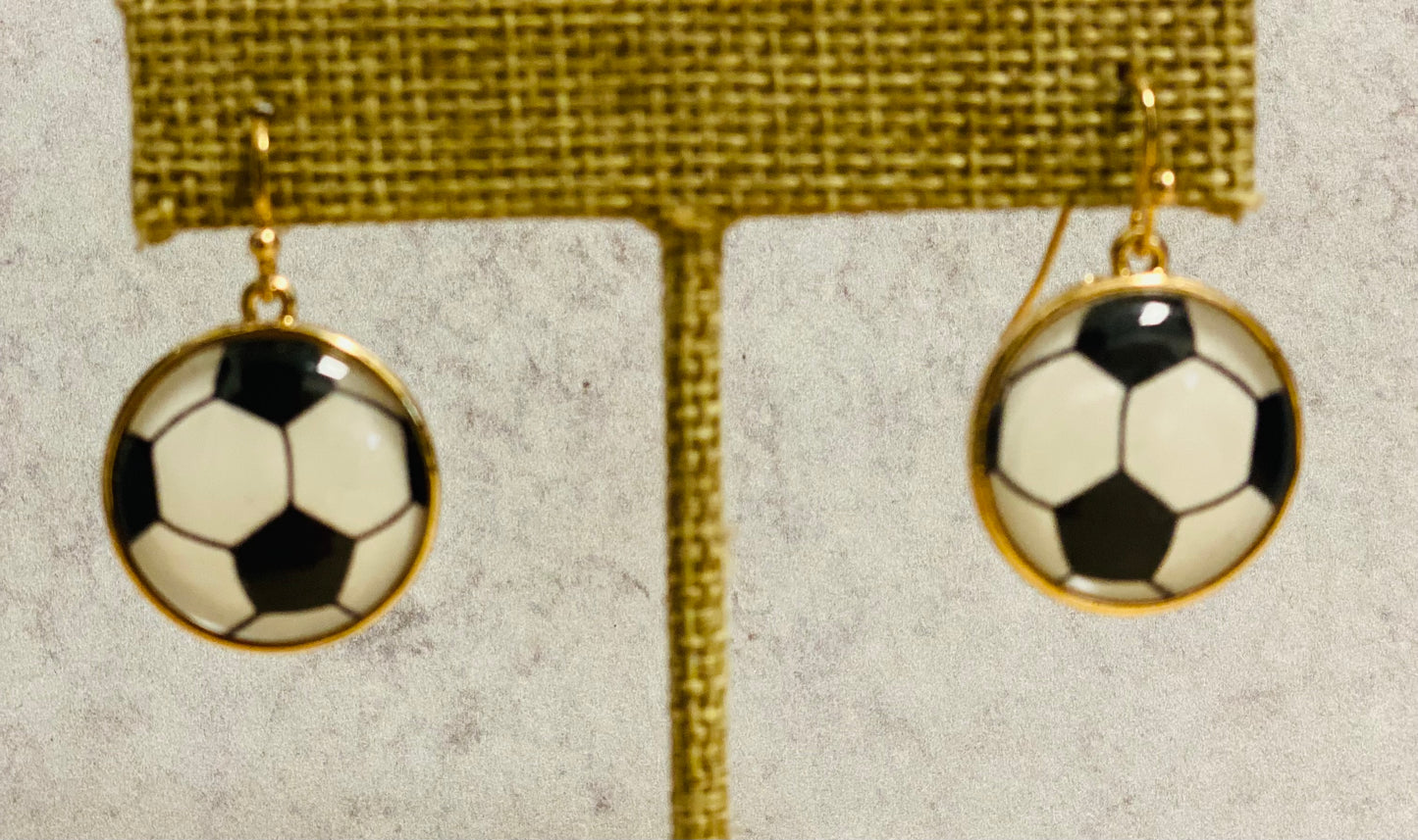Epoxy Sports Ball Theme Earrings