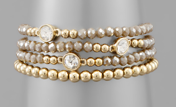 Bead & Ball Layer Bracelet