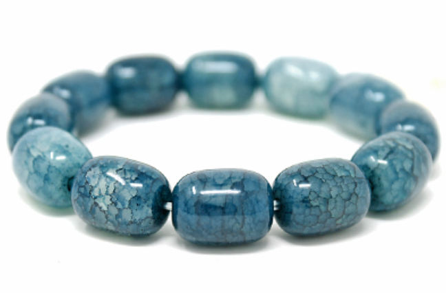 Cracked Stone Beaded Bracelet