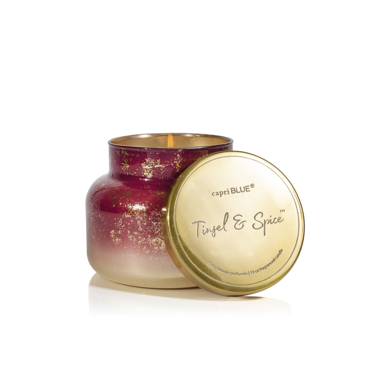 Capri Blue Tinsel & Spice Glimmer Signature Jar