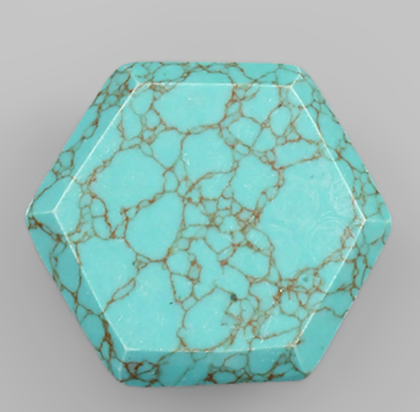 Hexagon Stone Phone Grip