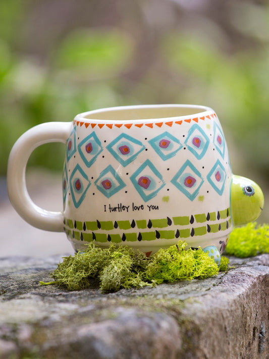 Myrtle the Turtle Folk Art Mug