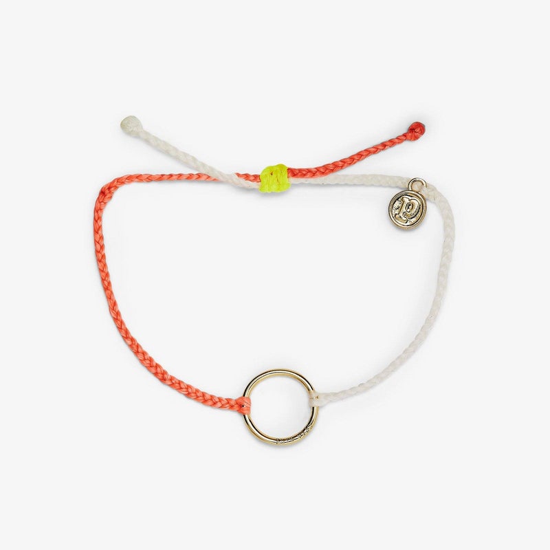 Two-Tone Full Circle Charm Bracelet