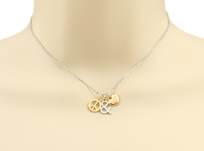 Heart & Peace Necklace