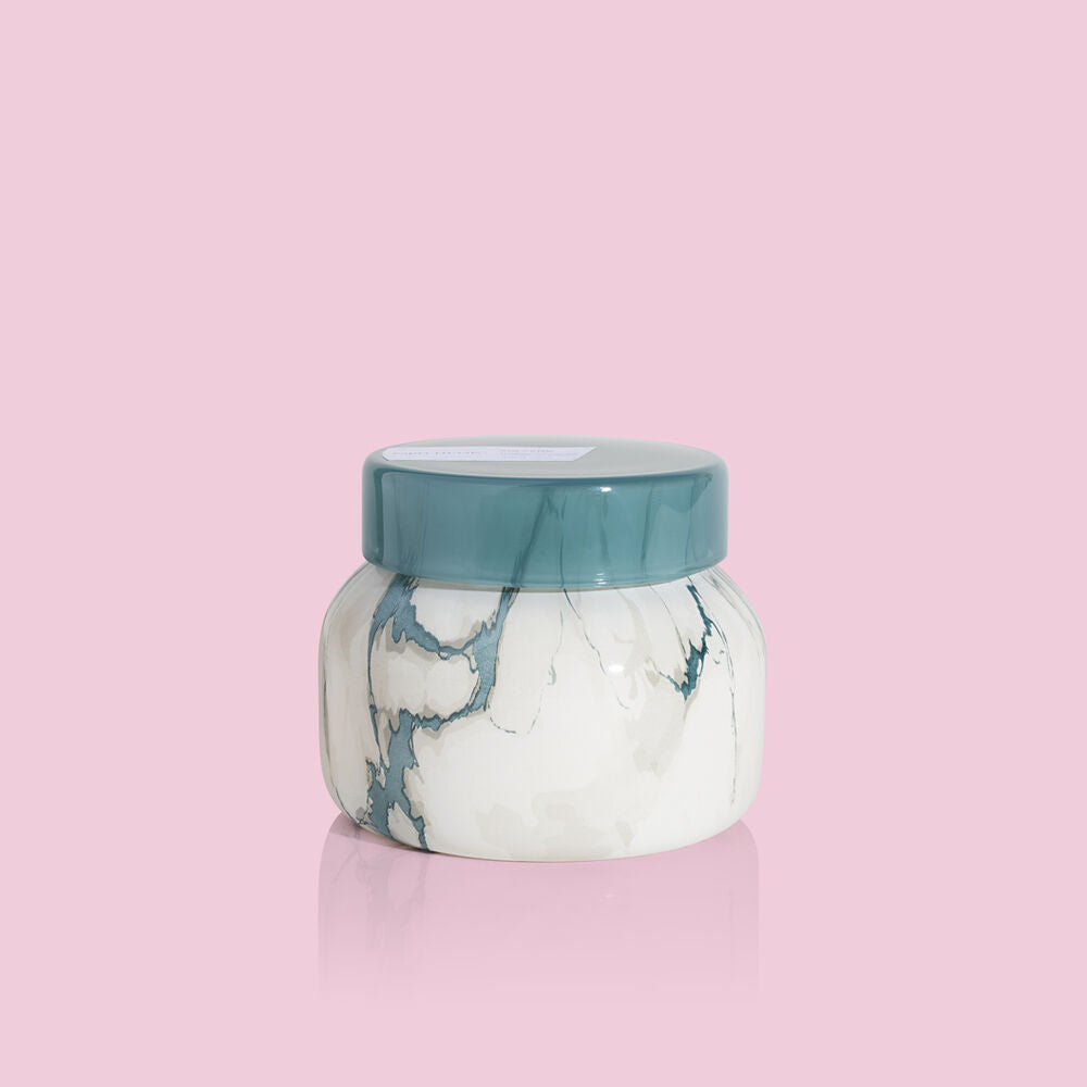 Capri Blue Volcano Modern Marble Petite Jar