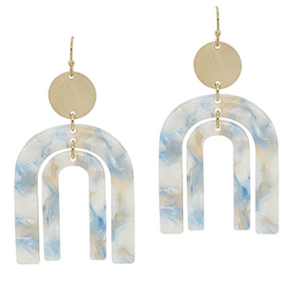 Double Arch Resin Earrings