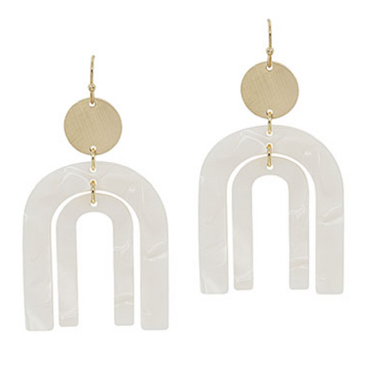 Double Arch Resin Earrings