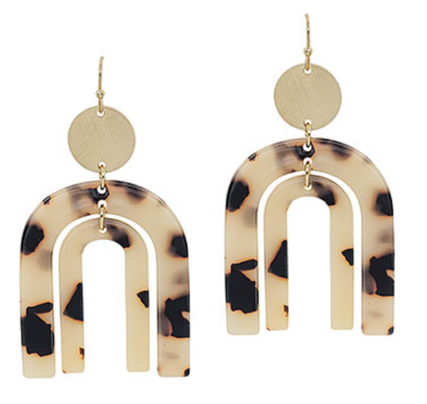 Double Arch Resin Earrings